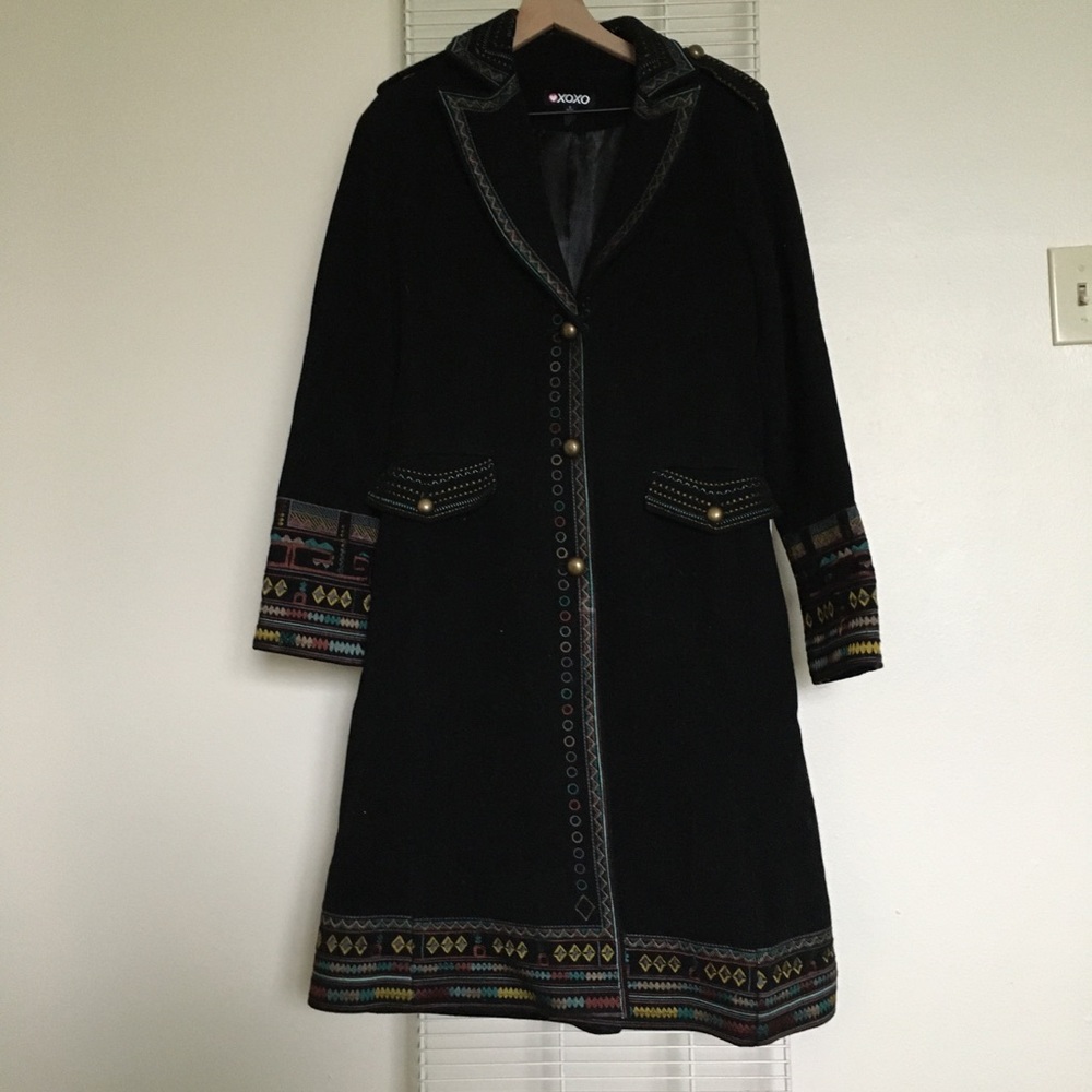 Beautiful long jacket  55% wool (S)